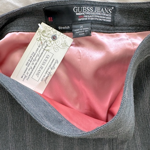 NWT Guess Pinstripe Pencil Skirt - Picture 4 of 6